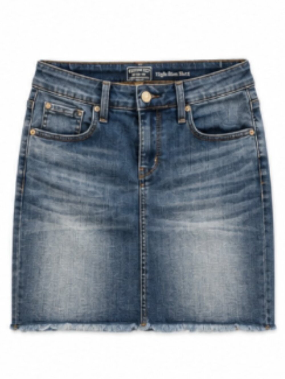 Signature by Levi Strauss Blue Denim Midi Skirt